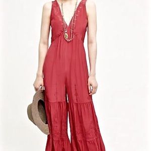 Anthropologie Elevenses Jumpsuit size M
